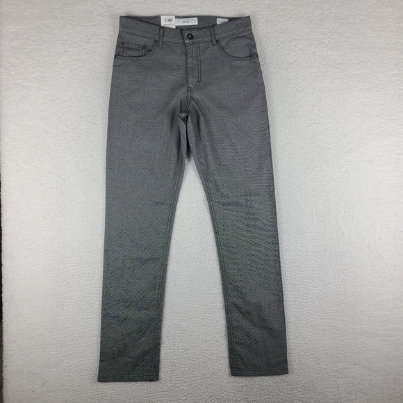 BRAX Pants Mens‎ 30x32 Gray Cooper Fancy Two Tone Dress Chino Slacks NWT NEW